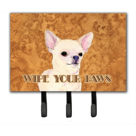 Carolines Treasures 6 x 9 in. Chihuahua Wipe Your Paws Leash or Key Holder SS4902TH68